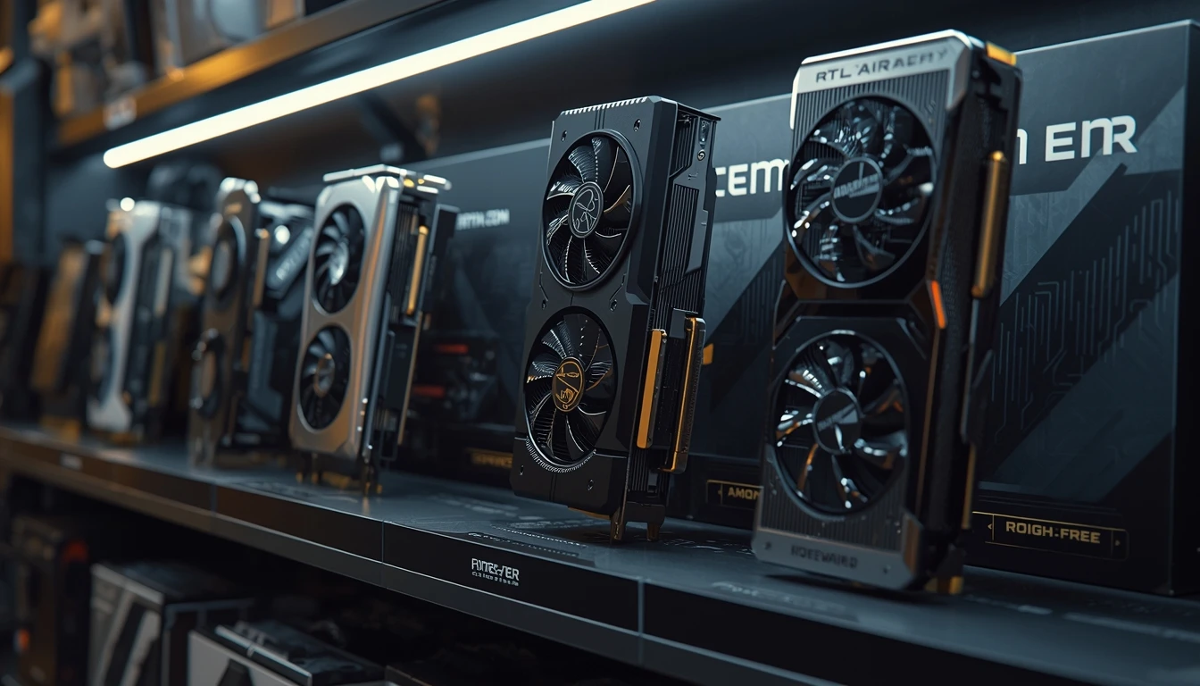 uma vitrine com as melhores marcas de placa de vídeo do mercado